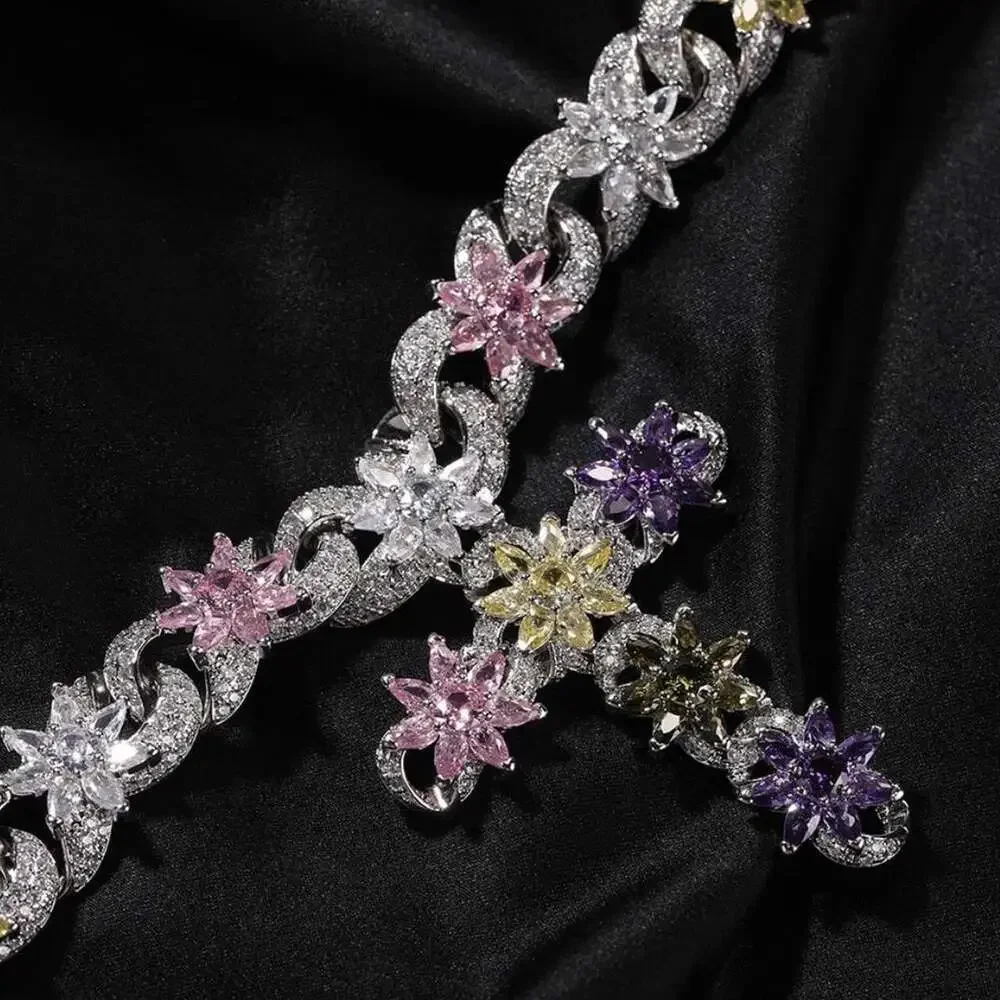 Multi Coloured Cross Necklace 18 Inch 3432